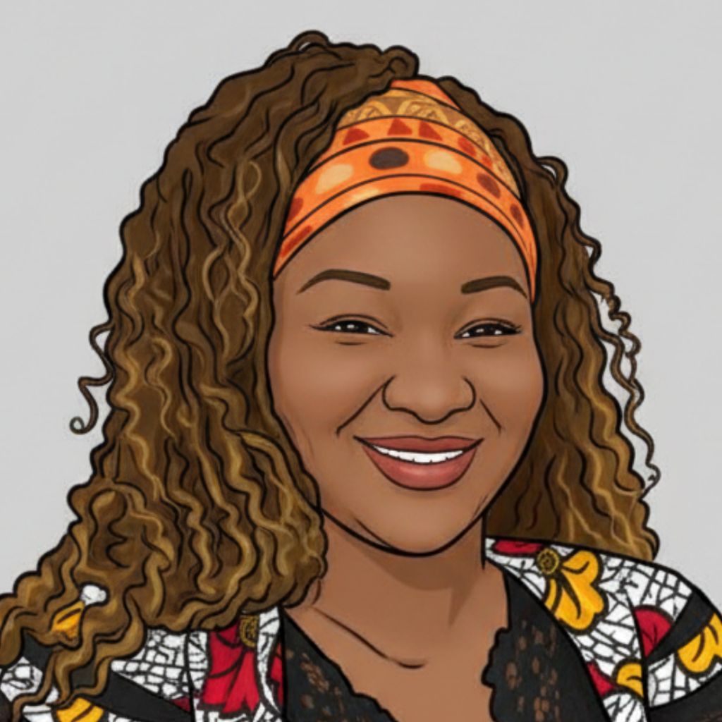 Portrait Cartoon Maïmouna